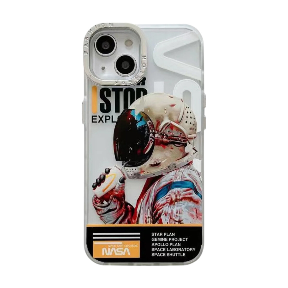 Protector Case Diseño Astronaut para iPhone 14 Pro Max White