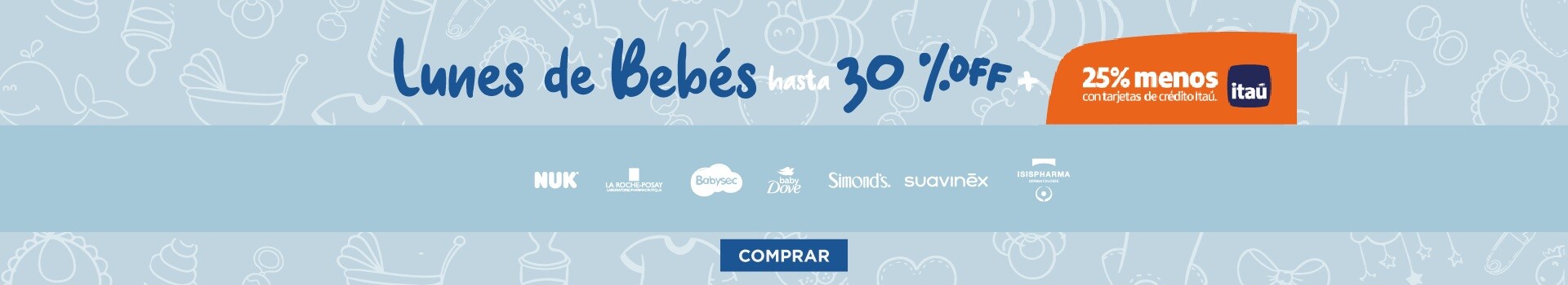 Lunes de bebé, 25% con itaú