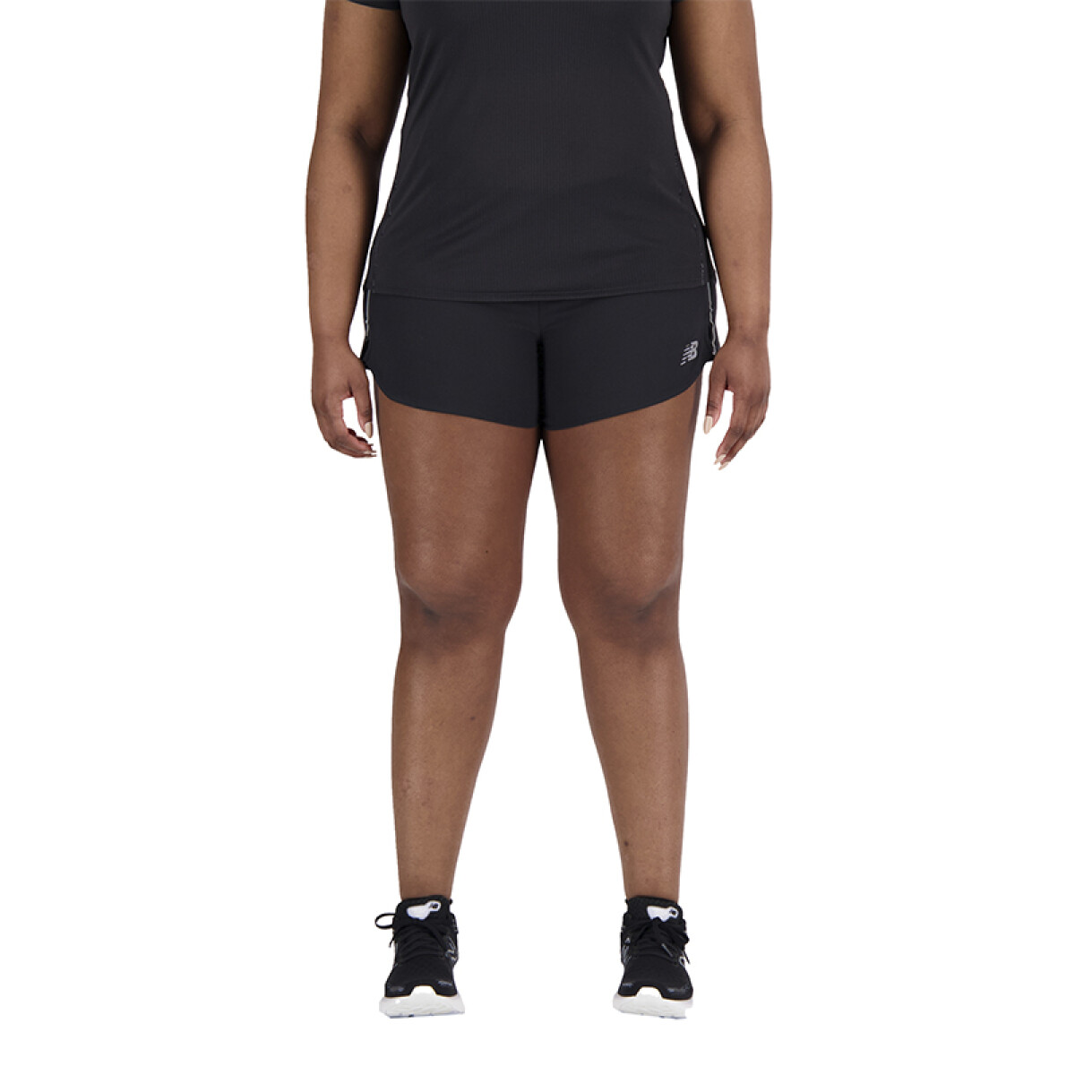 Short New Balance Impact Run 3in - Negro 
