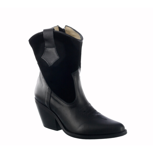 Botas de Mujer Miss Carol tejana de cuero Negro