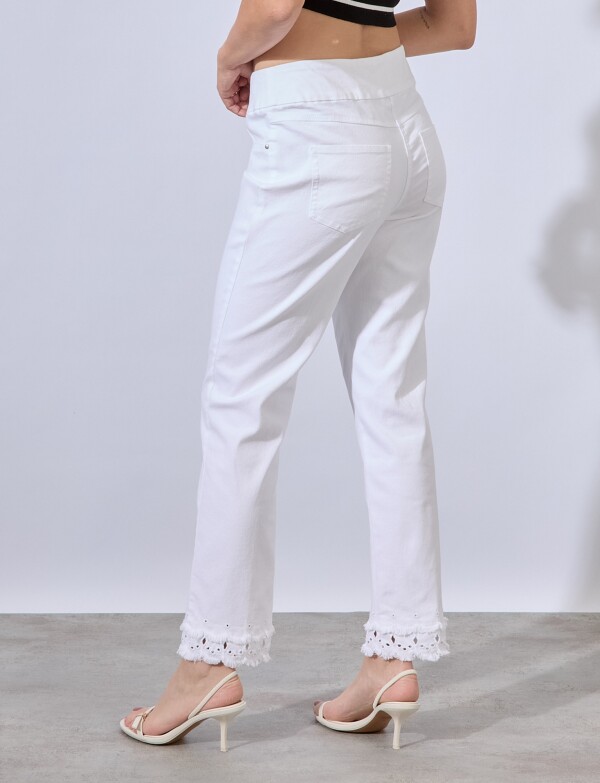 Jegging Bordada BLANCO