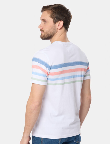 REMERA RAYADA Blanco