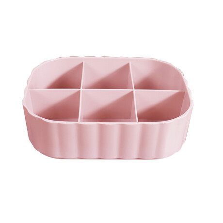 Organizador con espacios rosa