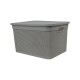 Set x2 Caja simil ratán 40 lts CAPPUCCINO