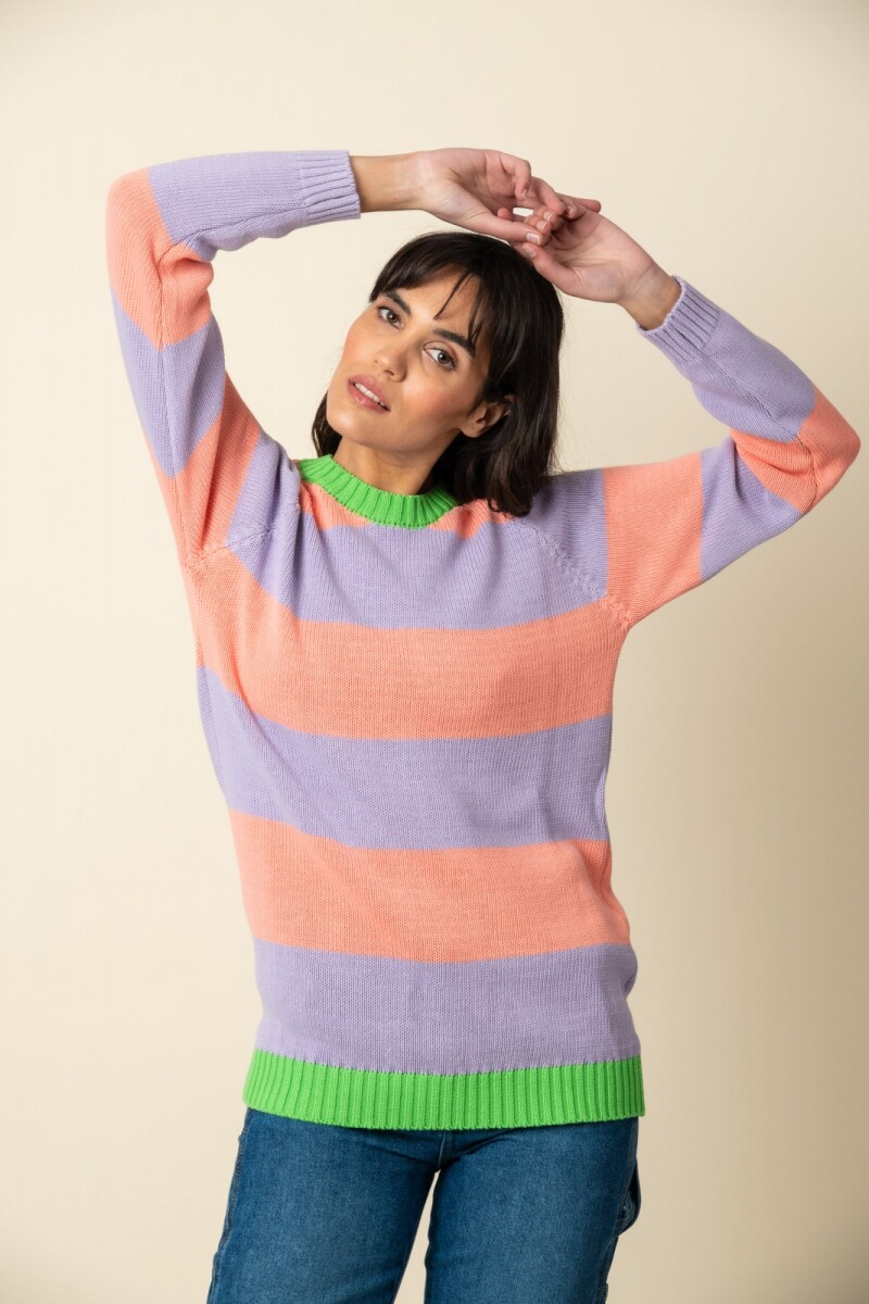 Sweater Crew Dama - Lila 