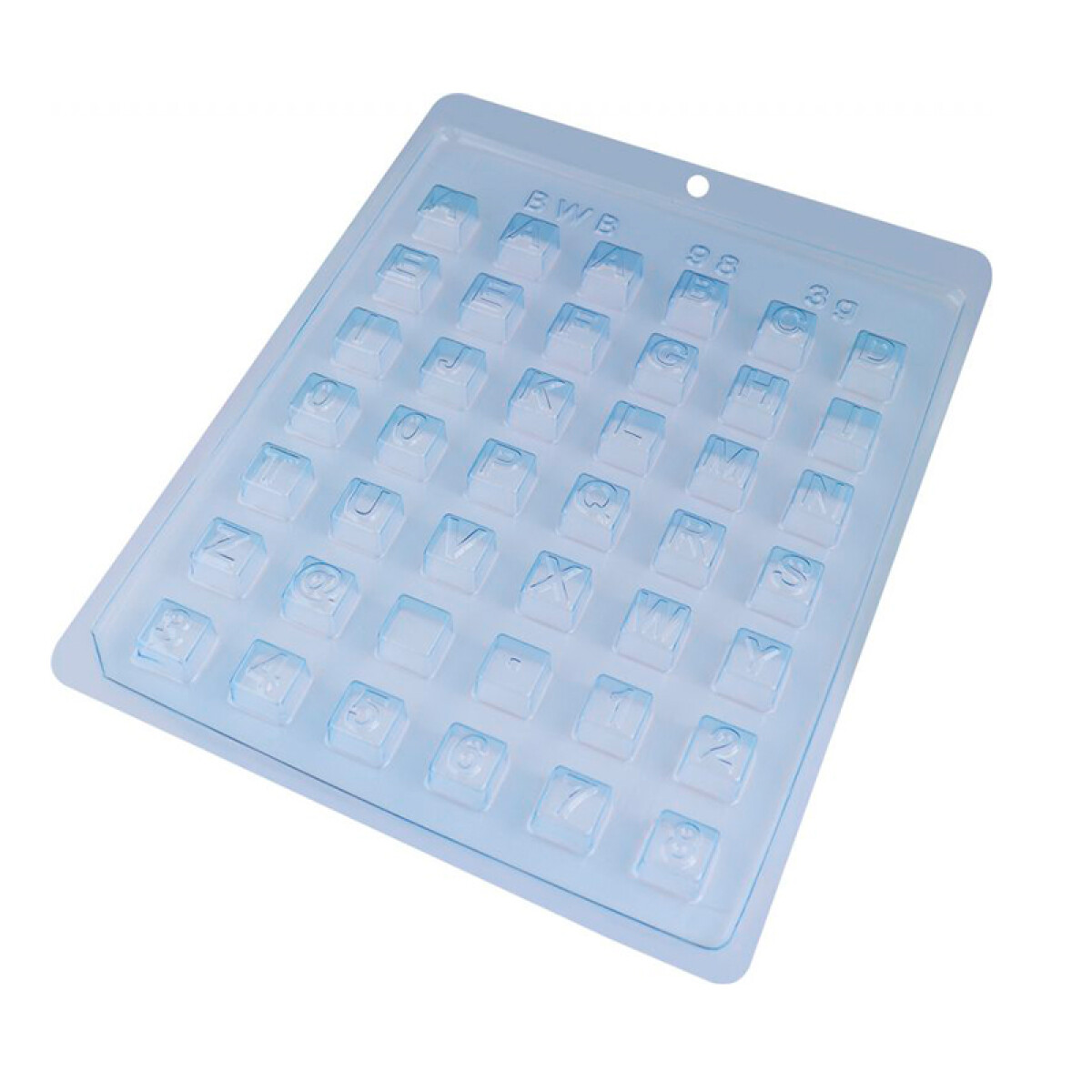 Placa Simple Bombón Alfabeto 