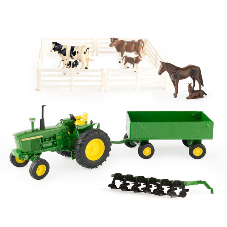 Set Granja 10pcs con tractor modelo 4020 escala 1/32 Set Granja 10pcs con tractor modelo 4020 escala 1/32