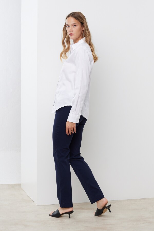 Camisa Algodon Anti-arrugas BLANCO