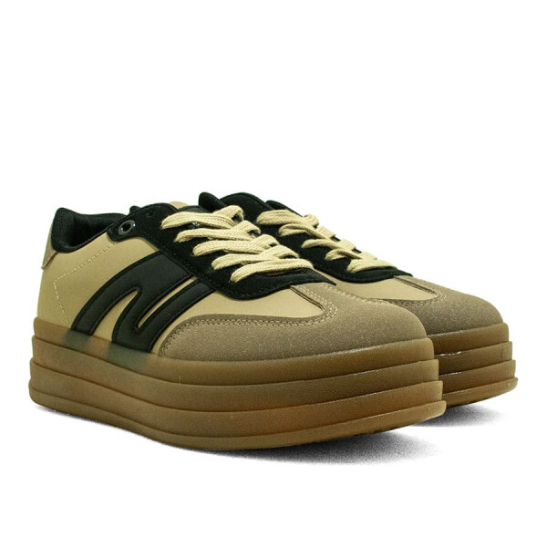Championes Santa Barbara Lush de Mujer Beige-negro