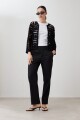Chaqueta tejida crochet negro