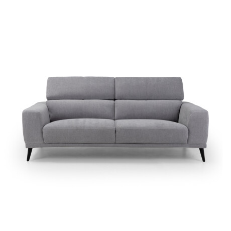 Sofá Keisy - Tela Microfibra - 3 cuerpos Nikki 3 (Gris)