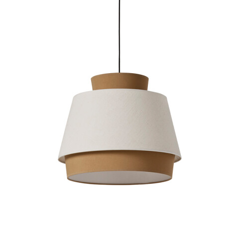 Colgante pantalla de tela arena E27 Ø450mm ASPEN BA0214