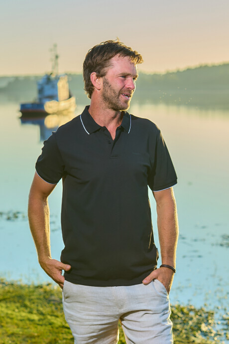 Remera Polo Tranquera Negra