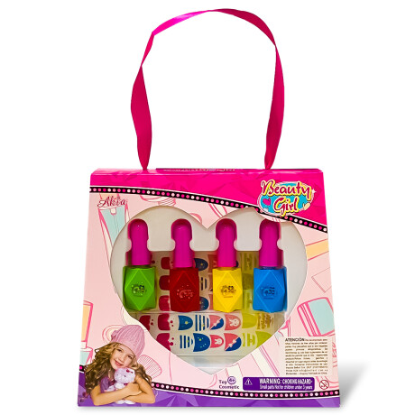 Set Infantil Beauty Girl 4 Esmaltes De Uñas+ Stickers Set Infantil Beauty Girl 4 Esmaltes De Uñas+ Stickers