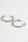 Aros curvos 4 cm acero plateado