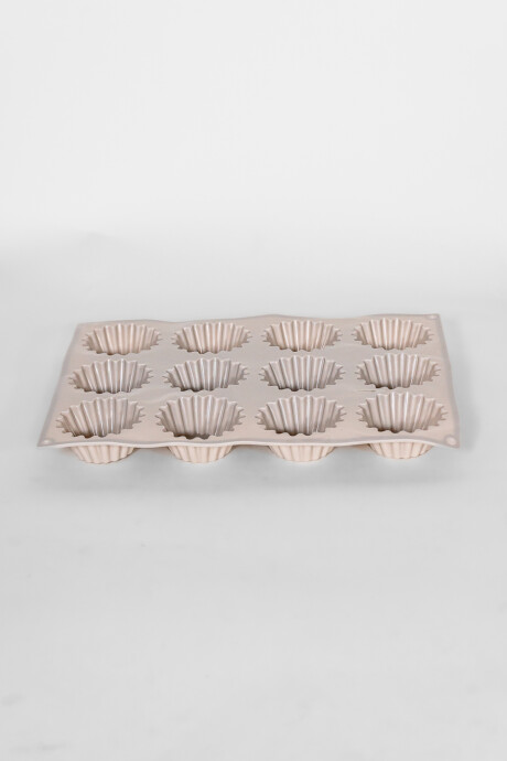 Horno Molde Silicona Muffins, 12un. 8 Color Unico
