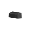 Jabonera de baño para pared con adhesivo Negro
