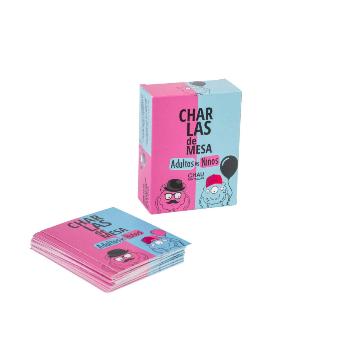 Chau Pantallas Cartas Grandes - Charlas de Mesa Adultos vs Niños 