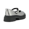 Molekinha Zapato Casual Infantil Napa Metal Malibu Plateado