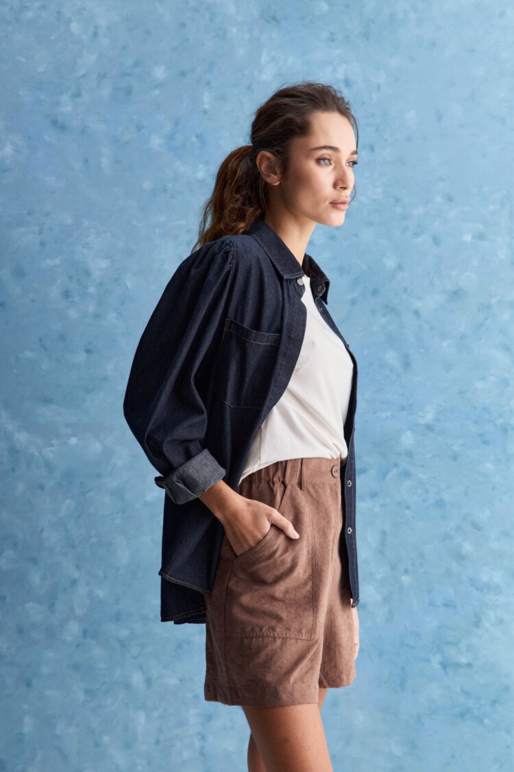 SHORT VIVET Marron