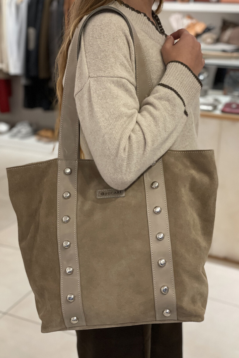 Bolso tatiana - Beige gamuza 