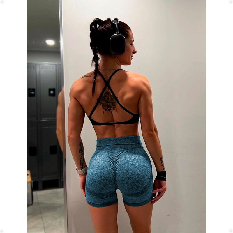 Short Deportivo Push Up Azul