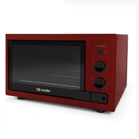 Horno eléctrico Mueller Fratello 44 litros Rojo