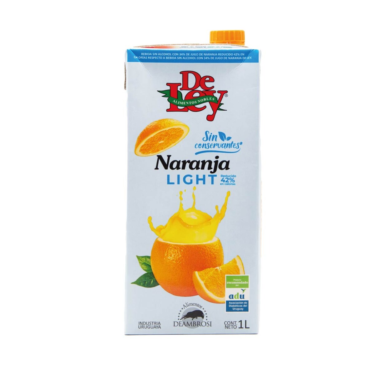 JUGO DE LEY 1LITRO LIGHT NARANJA 