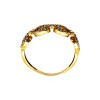 Anillo Eslabón-Oro Bajo-Piedra Zirconia-AN8098 conpiedra