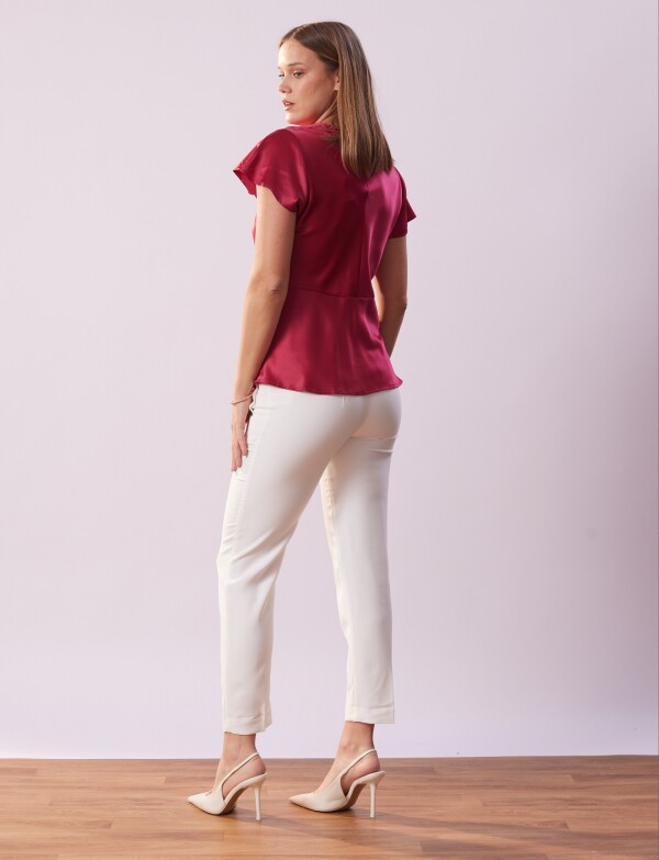 Blusa Satén FUCSIA