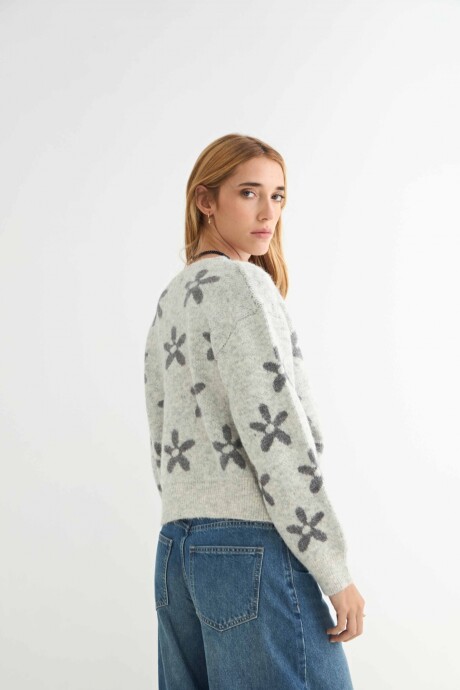 CARDIGAN MARGARITA GRIS