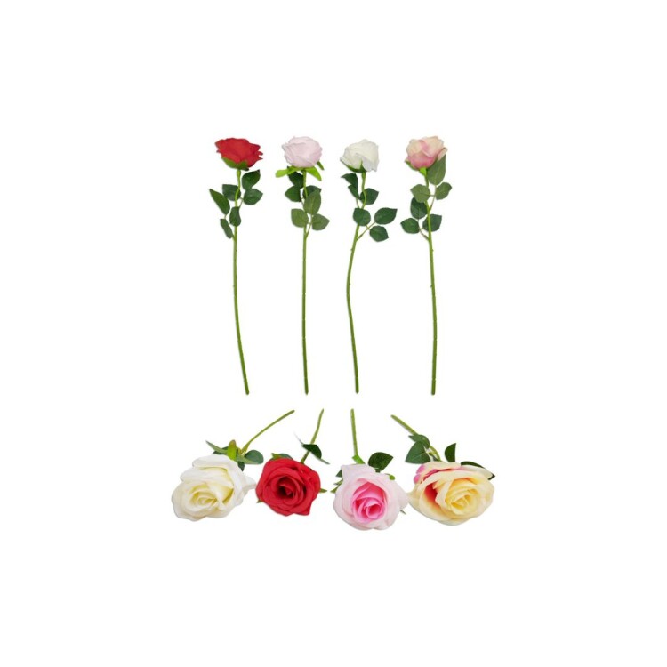 ROSA ARTIFICIAL COLORES SURTIDOS 43CM ROSA ARTIFICIAL COLORES SURTIDOS 43CM