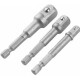 TOLSEN JUEGO ADAPTADOR 3 PIEZAS 1/4 x 65MM - 3/8 x 65 MM - 1 Tolsen Juego Adaptador 3 Piezas 1/4 X 65mm - 3/8 X 65 Mm - 1