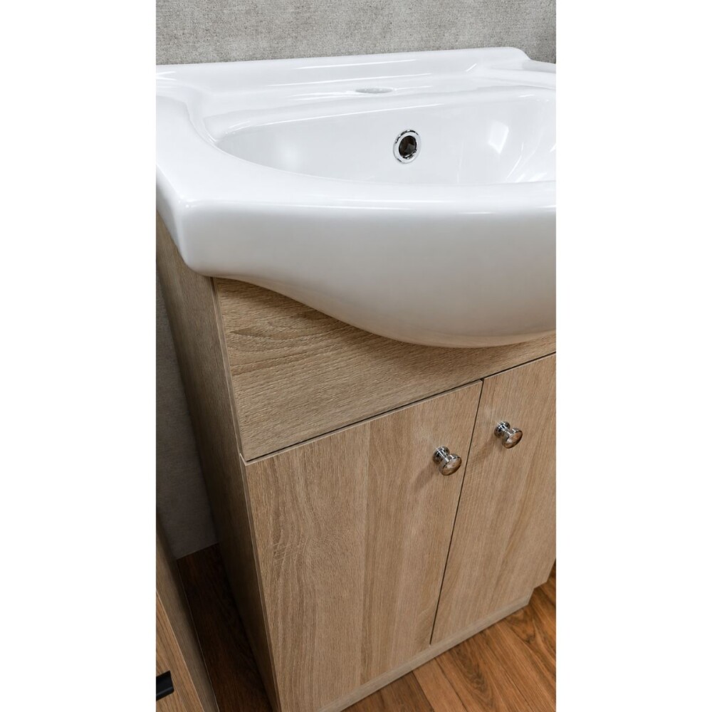 Mueble de baño de pie OAK 50 cm con bacha de Loza Mueble De Baño De Pie Oak 50 Cm Con Bacha De Loza