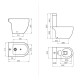 Juego Inodoro Bidet Fontana Touchless Ferrum BLANCO