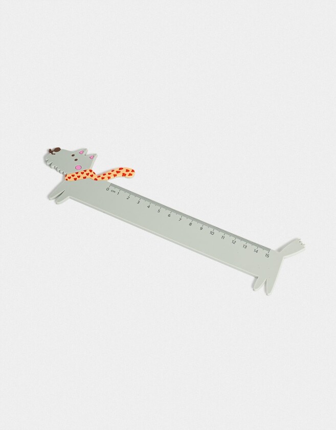 Útiles Varios Silicona Regla Silicona Perrito - Gris Claro