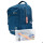 Mochila 17'' con utiles Azul petroleo