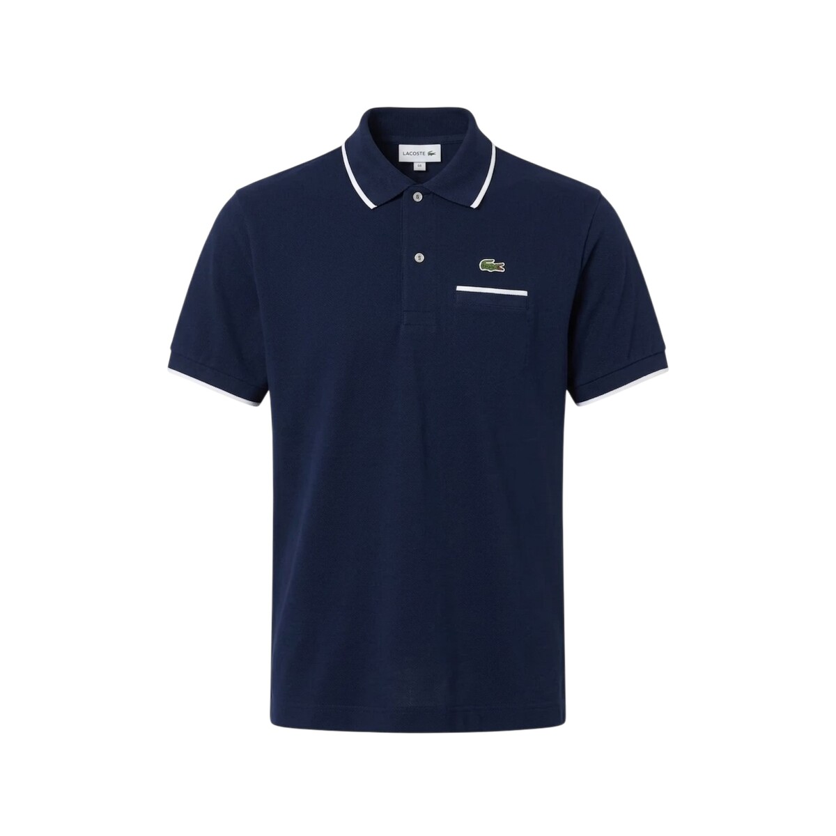 Remera Lacoste L12.12 - White - Blue 