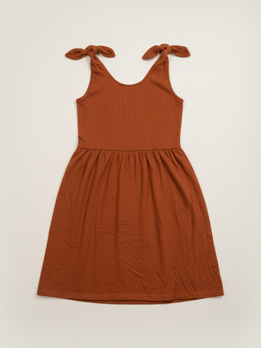 VESTIDO CORTO SERENE RUSTY - Ladrillo 