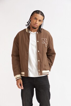 CAMPERA COLLAGE MARRON