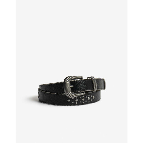 Cinturon Con Tachas Negro