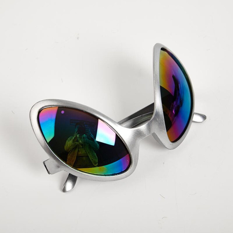 Lentes Alien Metalizado Espejado Plateado