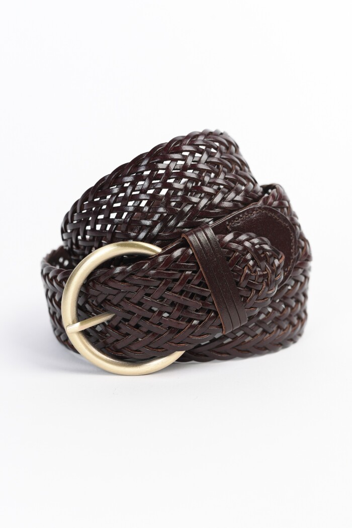 Cinto Trenzado Marron