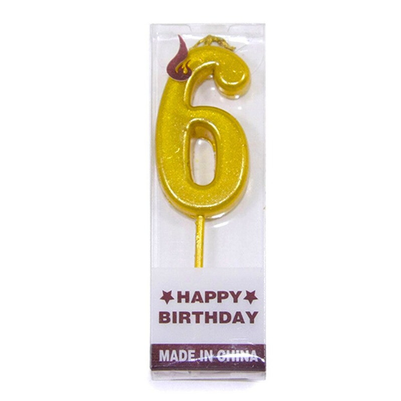 Vela de Numero Dorada SEIS