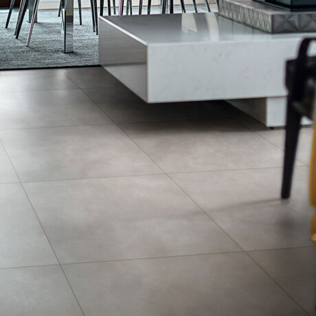 Porcelanato Gris Cemento Mate Liso 61.1X61.1Cm Piso Pared GAMAS DE GRIS