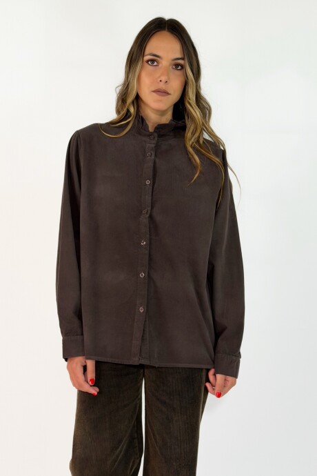 CAMISA PEONIA Chocolate