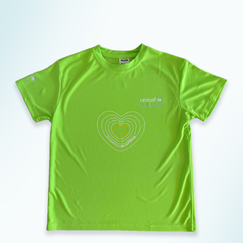 Camiseta UNICEF NIÑO/A VERDE