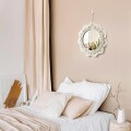 Espejo Redondo Tejido En Macrame 40CM Beige Espejo Redondo Tejido En Macrame 40CM Beige