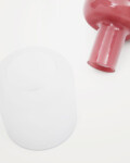 Jarrón Kelse de vidrio transparente y rosa 19 cm Jarrón Kelse de vidrio transparente y rosa 19 cm