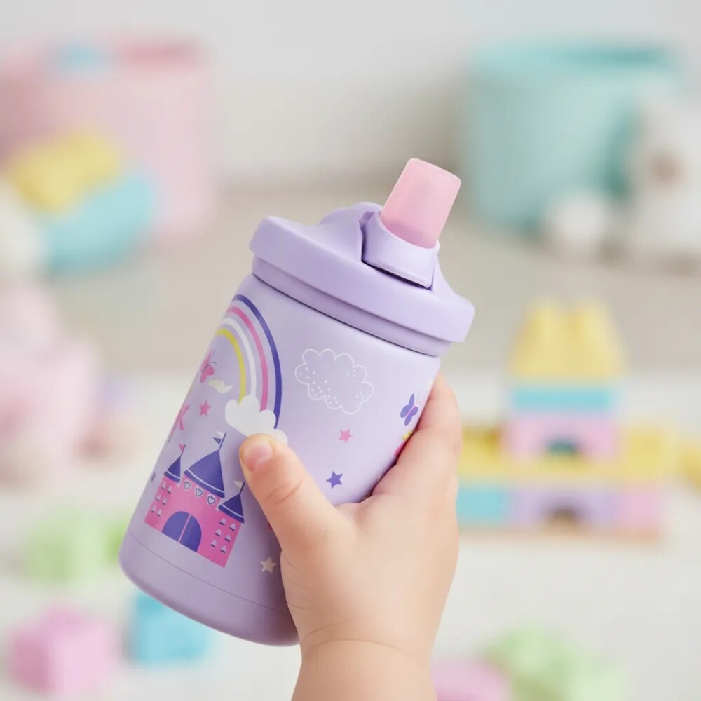 Vaso termico EDDY+ boquilla CAMELBACK unicorn stars lila